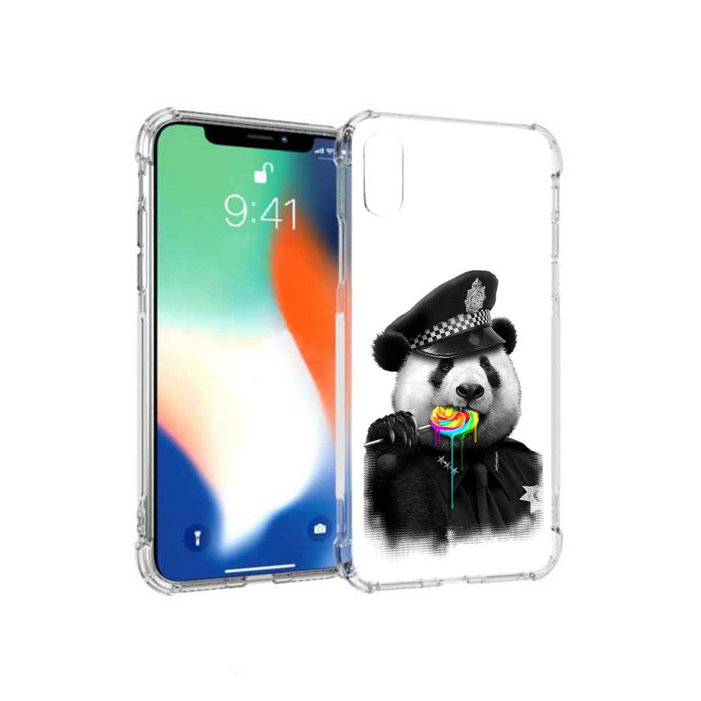 Чехол MyPads Tocco для Apple iPhone XS Max Панда полиция  (PT117540.614.130), купить в Москве, цены в интернет-магазинах на Мегамаркет