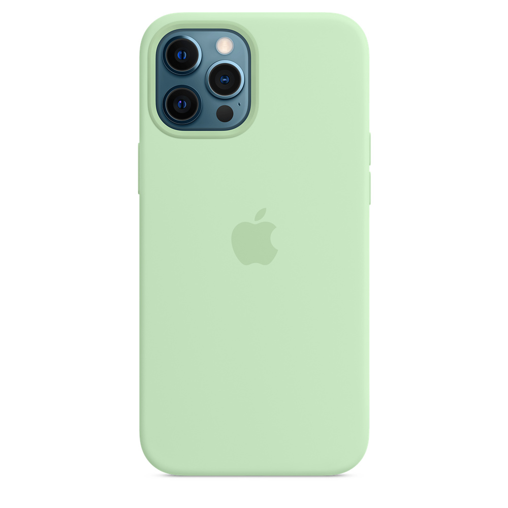 Чехол Apple для смартфона iPhone 12 Pro Max Silicone Case MagSafe Pistachio  (MK053ZE/A), купить в Москве, цены в интернет-магазинах на Мегамаркет