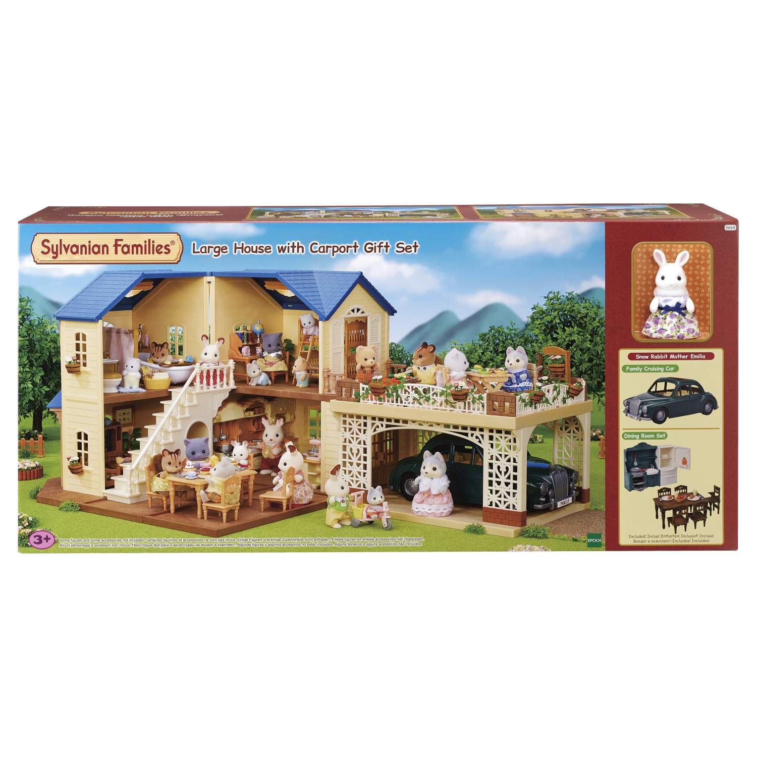 Игровой набор Sylvanian Families Большой дом с навесом для машины 5669 –  купить в Москве, цены в интернет-магазинах на Мегамаркет