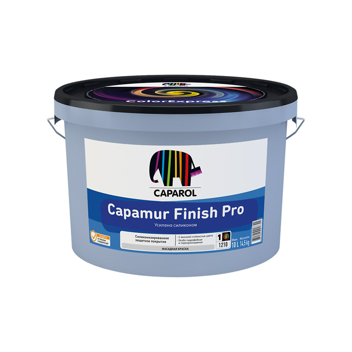 Краска фасадная Caparol Capamur Finish Pro, база 3, бесцветная, 9,4 л  купить в интернет-магазине, цены на Мегамаркет