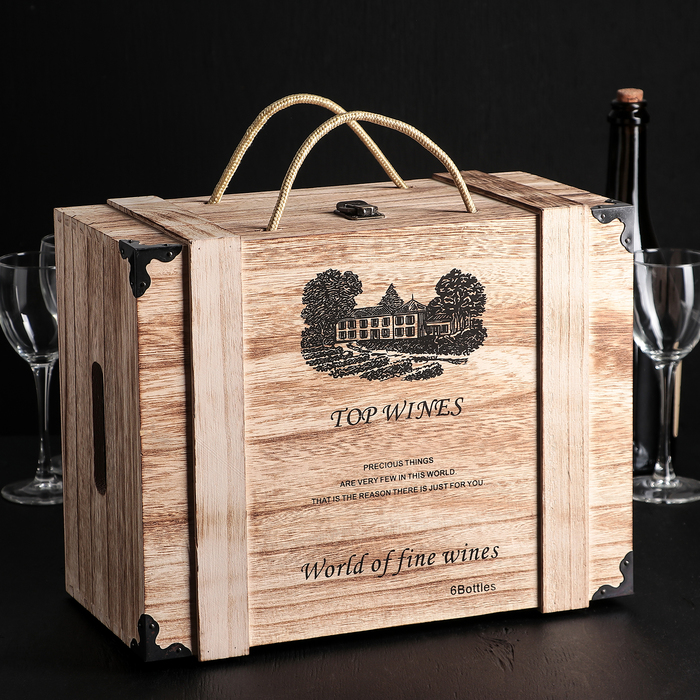 Подарочные коробки и ящики для вина с гравировкой