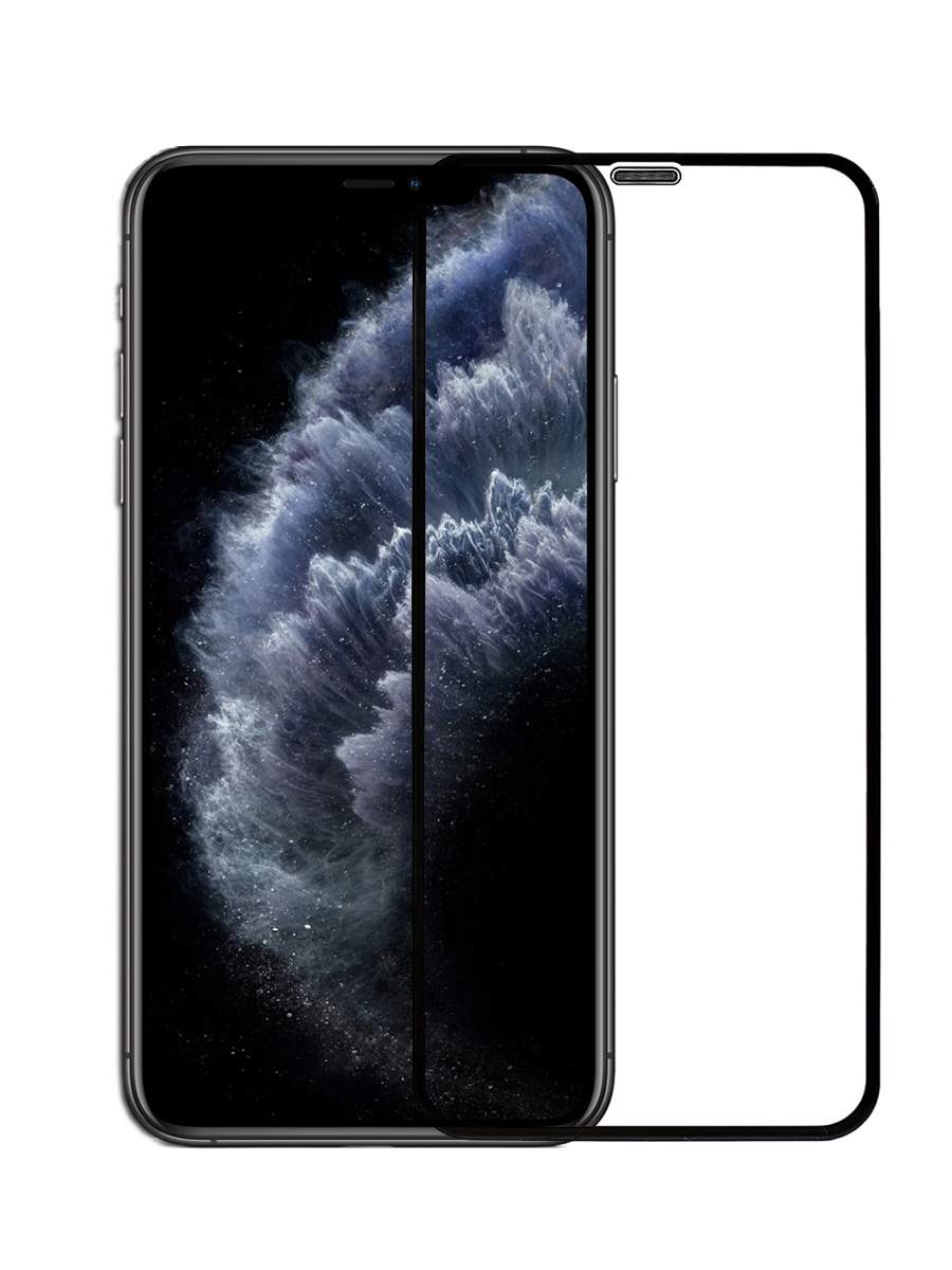 Защитное стекло 3D для Apple iPhone 11 Pro, Xs, X с защитой динамика от пыли  5.8