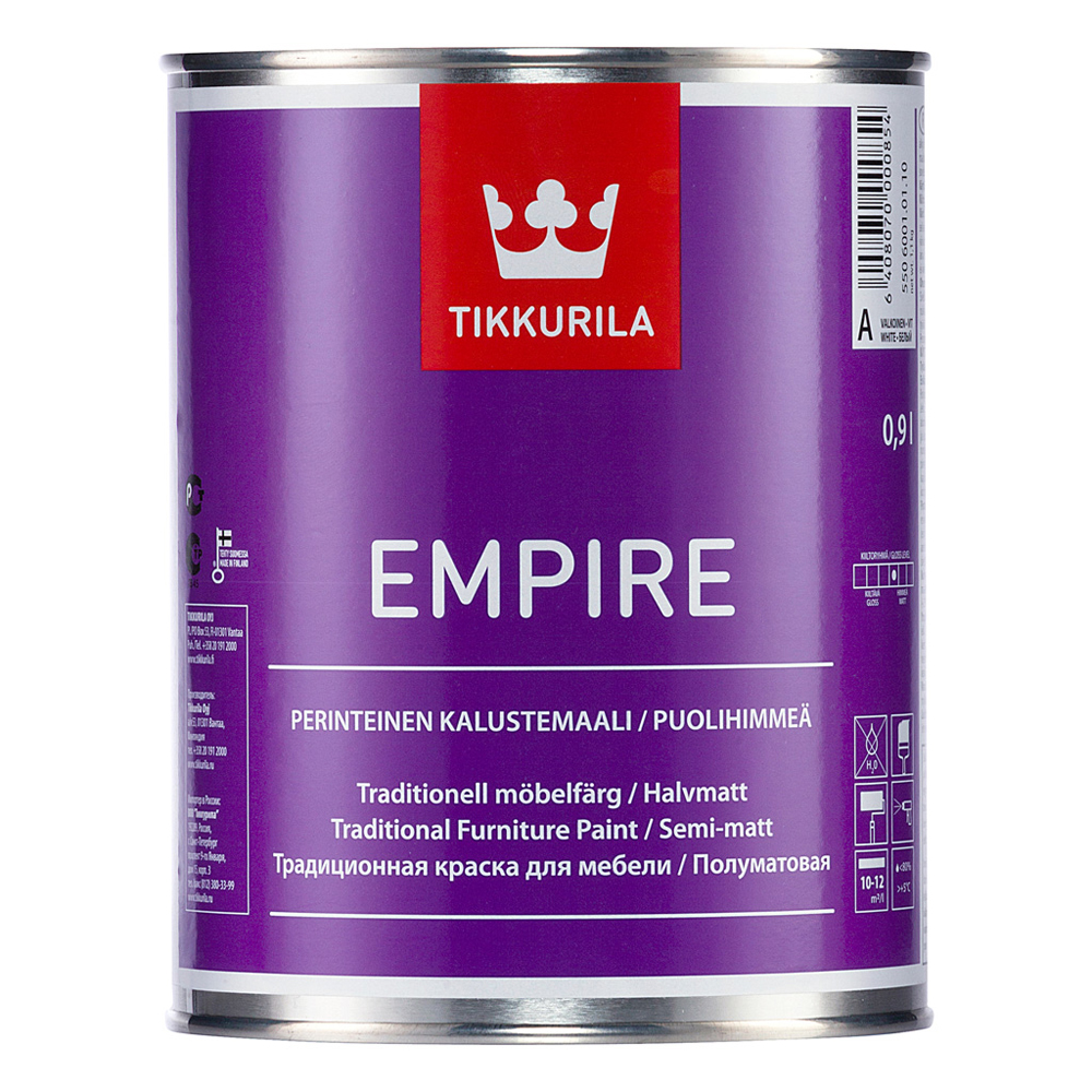 Краска Tikkurila Empire, база C, 0,9 л купить в интернет-магазине, цены на  Мегамаркет