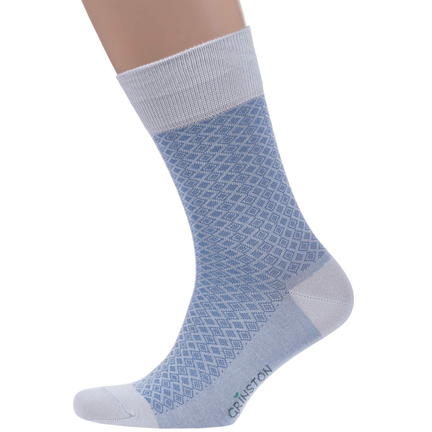 Носки мужские Grinston socks 15D21 голубые 25 - купить в Москве, цены на  Мегамаркет