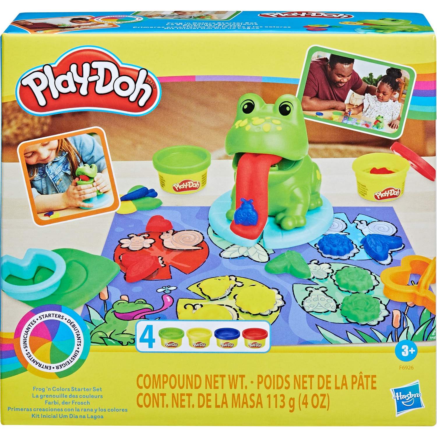 Купить набор для лепки игровой Play-Doh Весёлая лягушка, F69265L0, цены на  Мегамаркет | Артикул: 100060269207