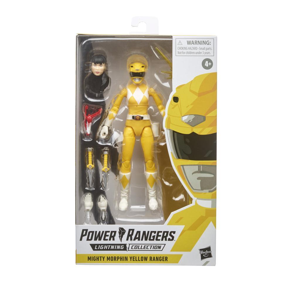 Купить фигурка Hasbro Marvel Могучие Рейнджеры Желтый рейнджер Power Rangers  E8654/E5906, цены на Мегамаркет