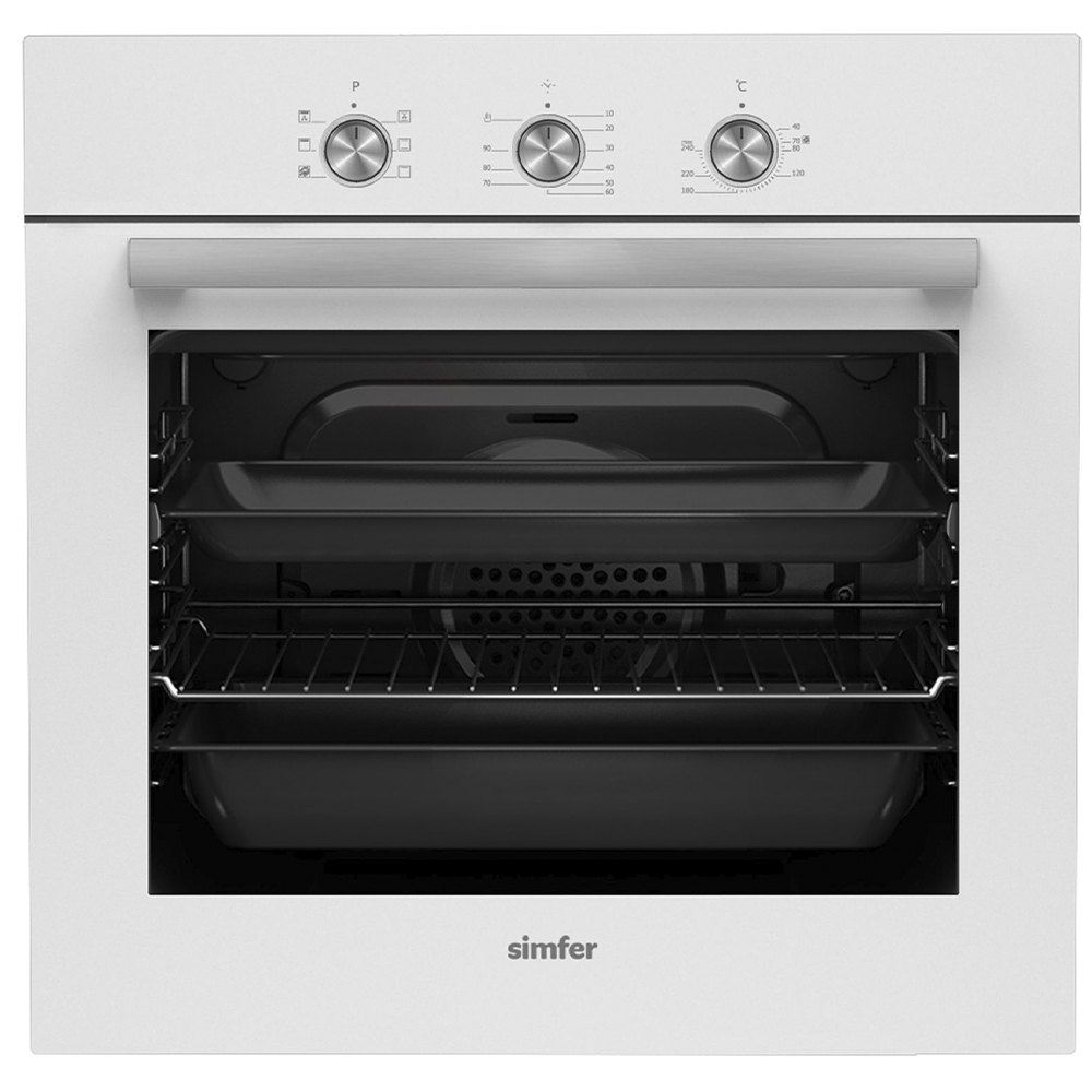 Встраиваемый электрический духовой шкаф simfer b6ew16011 white