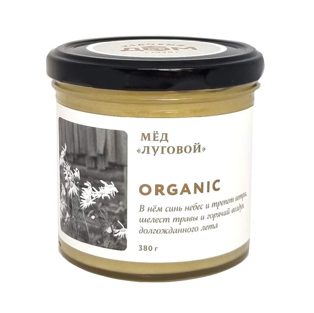 Купить мед Медовый дом Луговой Organic 380 г, цены на Мегамаркет | Артикул:  100041106115