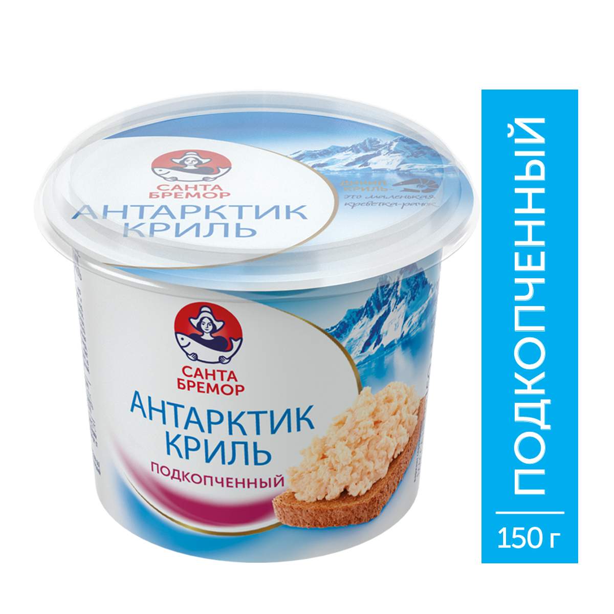 Паста из морепродуктов Антарктик-Криль подкопчённый 150 г - отзывы  покупателей на Мегамаркет | 100028195977