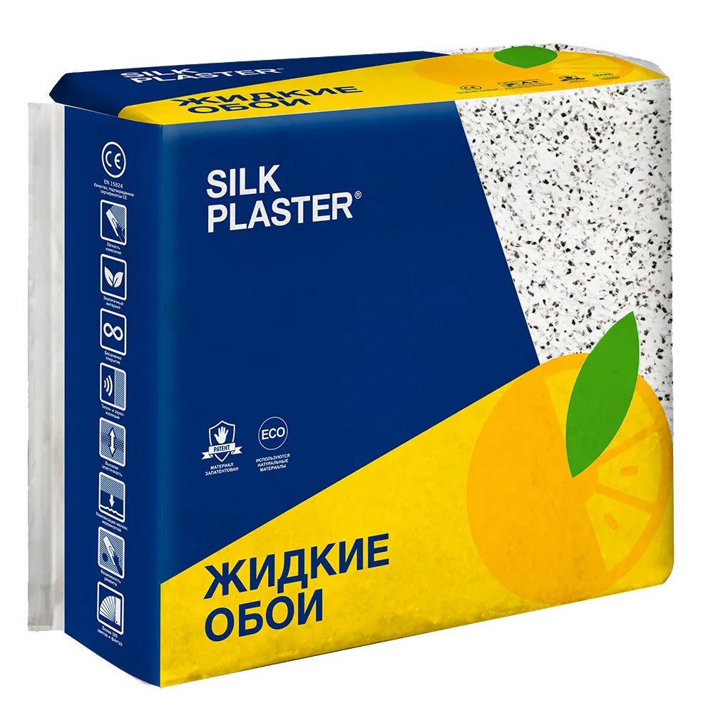 Жидкие обои SILK PLASTER Absolute А 230, 0,980 кг, серебристо-белые –  купить в Москве, цены в интернет-магазинах на Мегамаркет