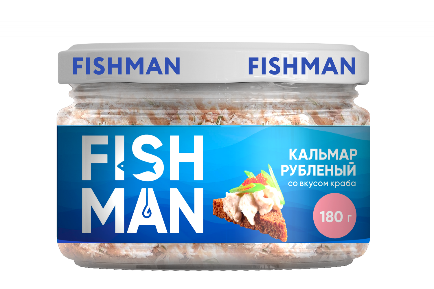 Рыба Fishman рубленая, кальмар рубленный, со вкусом краба, 180 г - отзывы  покупателей на Мегамаркет | 100043563380