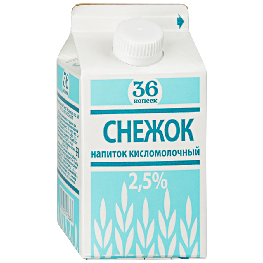 Напиток к/м 36 копеек снежок бзмж жир. 2,5 % 500 г тп останкинский мк  россия – купить в Москве, цены в интернет-магазинах на Мегамаркет