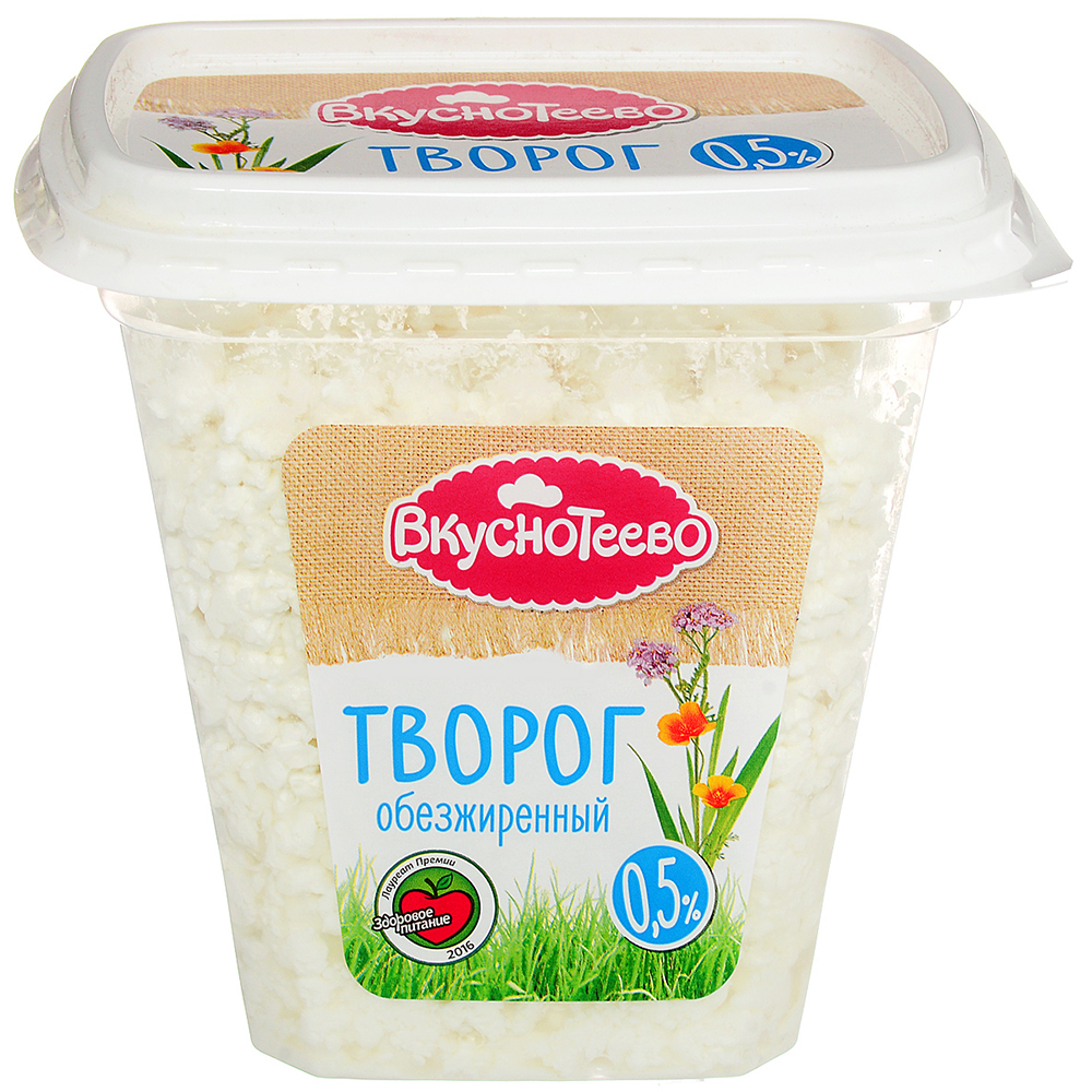 Творог Вкуснотеево 0.5% 300 г - отзывы покупателей на маркетплейсе  Мегамаркет | Артикул: 100026605924