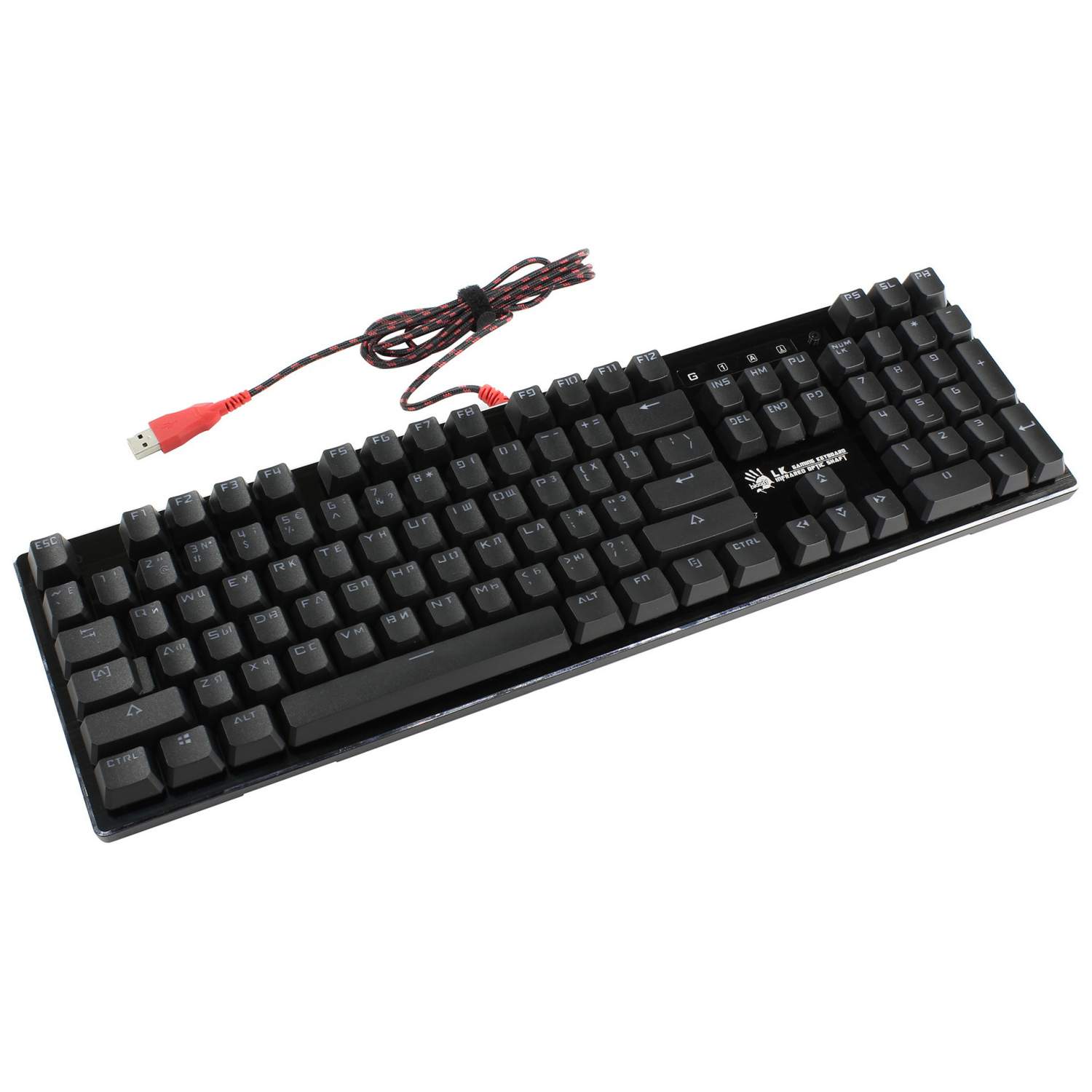 Игровая клавиатура A4Tech Bloody B820R Black (Red Switches) - отзывы  покупателей на маркетплейсе Мегамаркет | Артикул: 100023799214