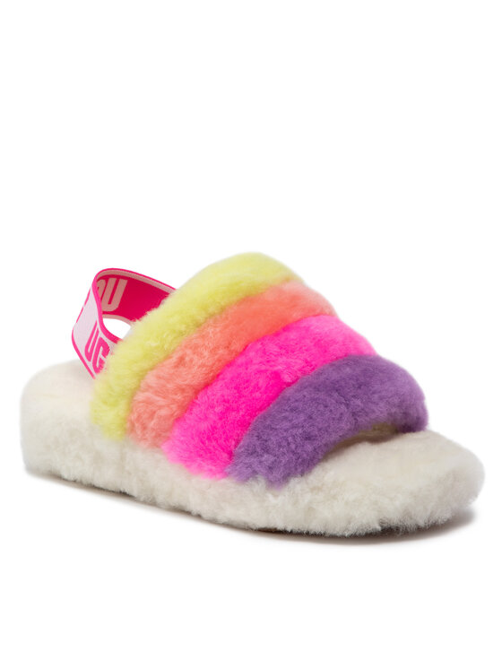 Ugg fluff sale yeah slide rainbow