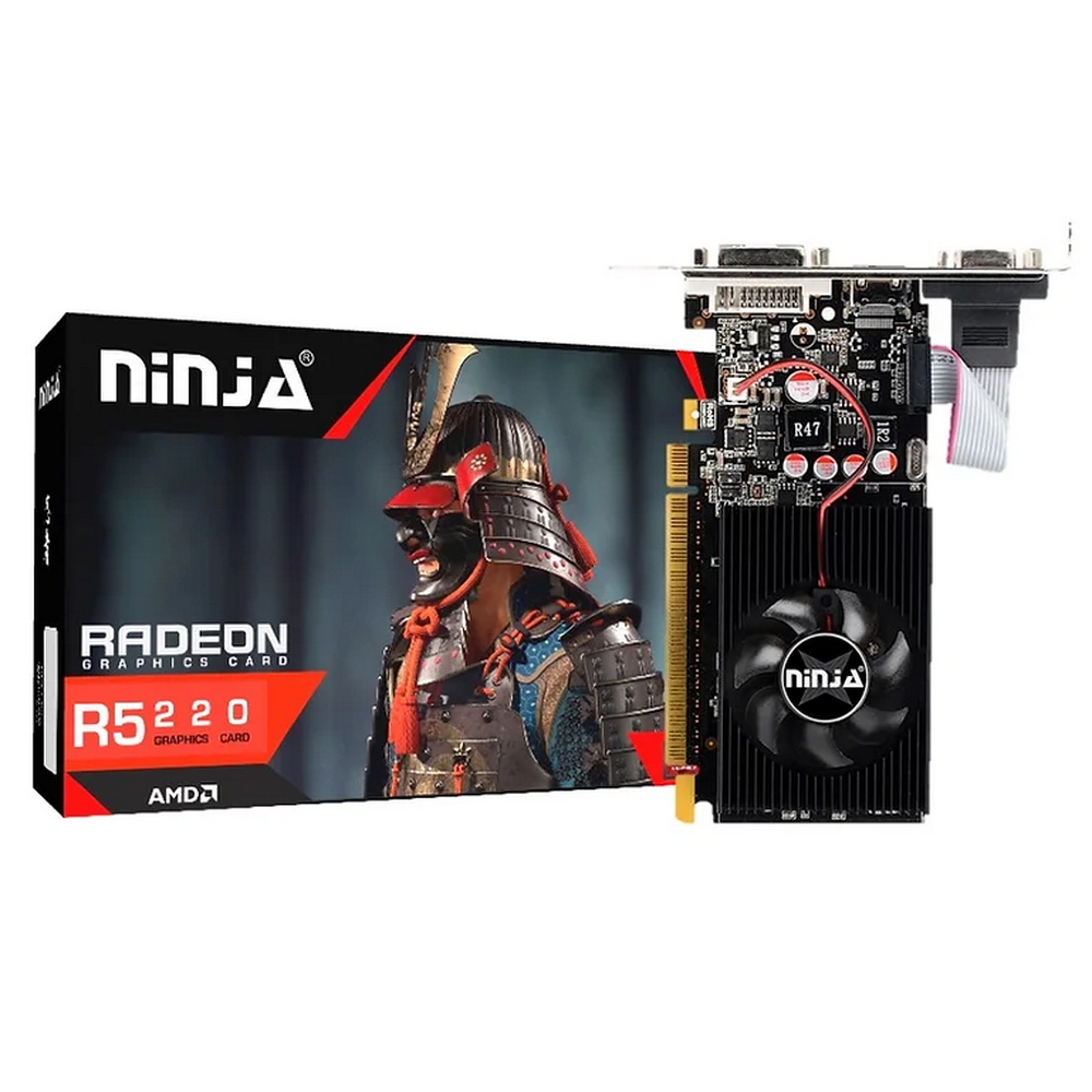 Видеокарта Ninja AMD R5 220 AFR522013F, купить в Москве, цены в  интернет-магазинах на Мегамаркет