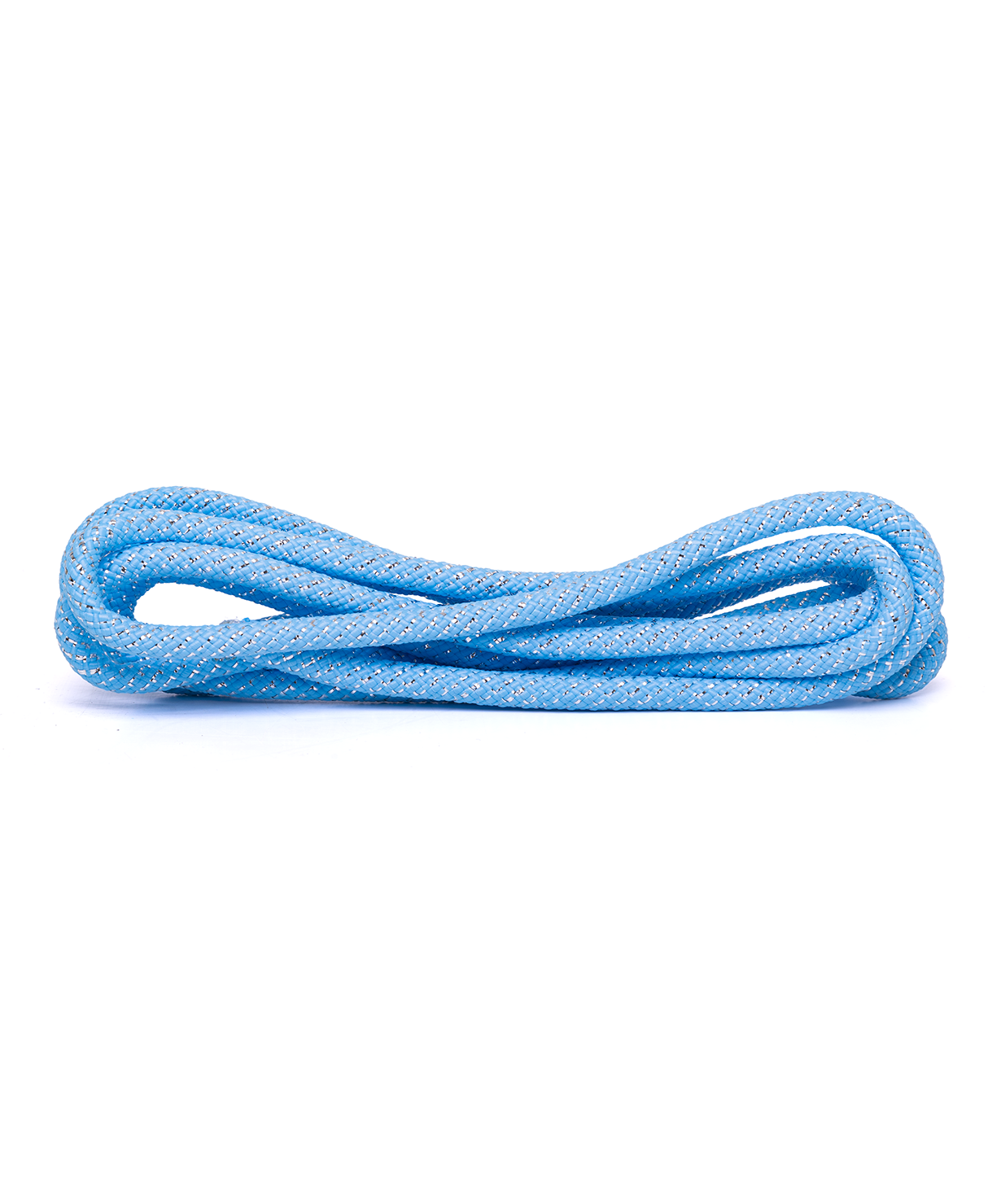 Купить скакалка для художественной гимнастики Amely RGJ-403  голубой/серебряный с люрексом, 3 м, цены на Мегамаркет | Артикул:  600003168253