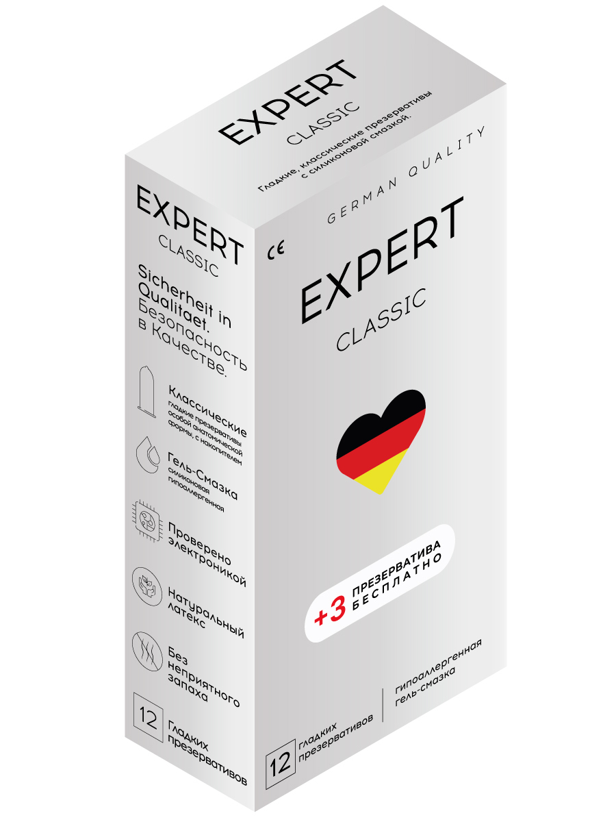 Презервативы EXPERT Classic Germany классические 15 шт. - купить в Секс-шоп  Kitnis.ru, цена на Мегамаркет