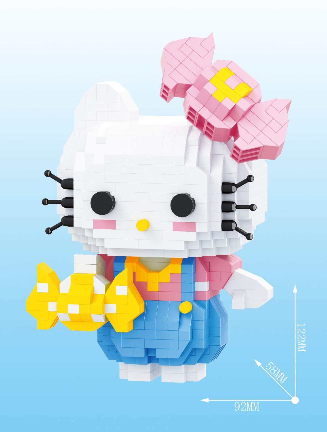 Купить конструктор 3D из миниблоков Balody LP Hello Kitty Котенок с бантиком  738 эл BA210575, цены на конструкторы в интернет-магазинах на Мегамаркет