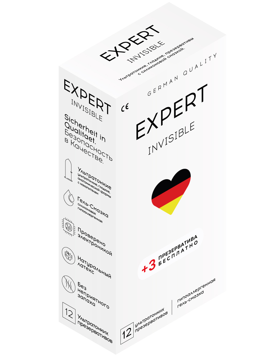 Презервативы EXPERT Invisible Germany ультратонкие 15 шт. - отзывы  покупателей на Мегамаркет | 600004766100