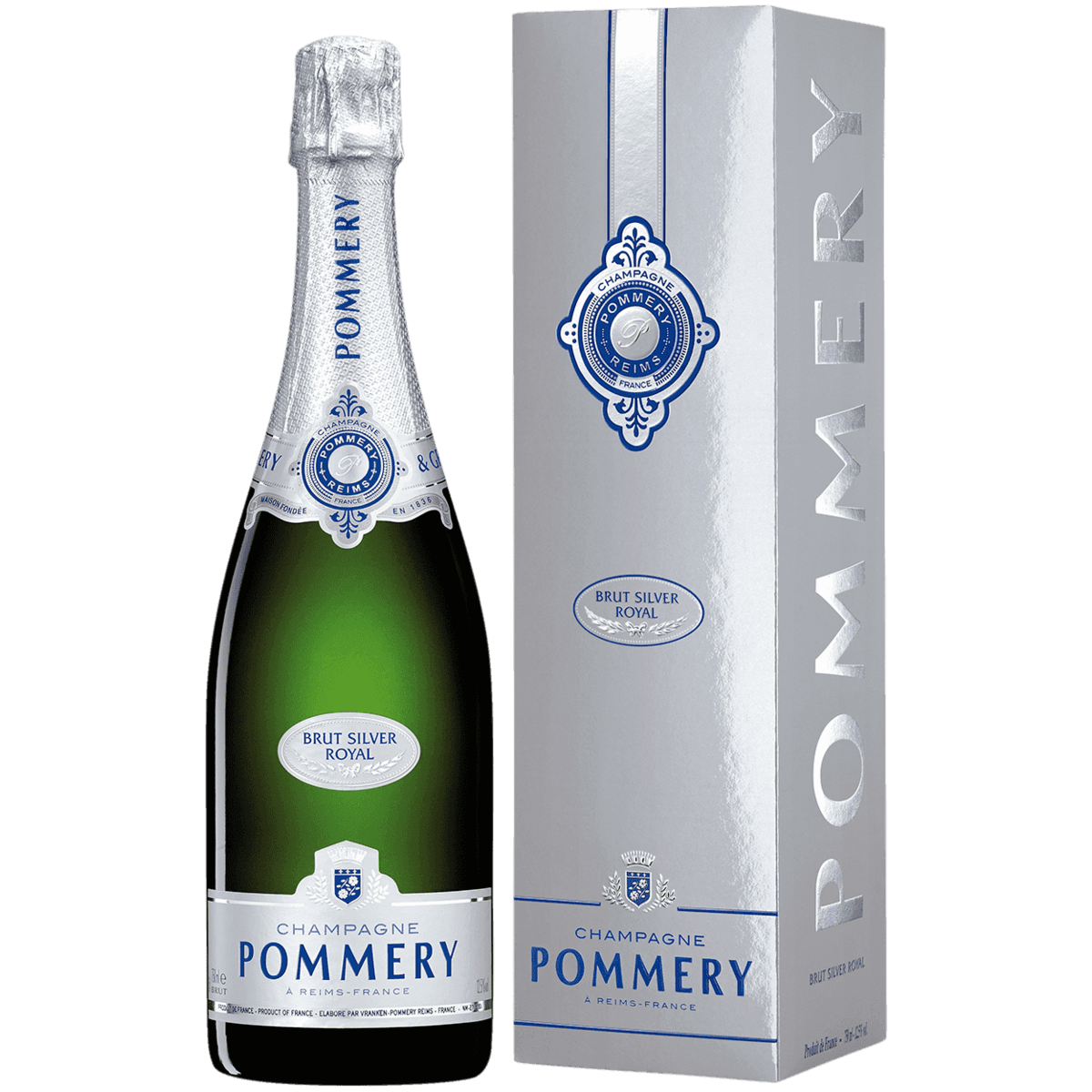 Шампанское Pommery Brut Silver Royal белое брют 0,75 л в подарочной  упаковке - отзывы покупателей на маркетплейсе Мегамаркет | Артикул:  100032040992