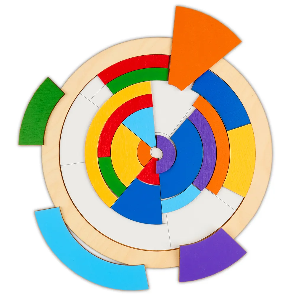 Головоломки для детей Цветовой круг, развивающие игрушки от 1 года,  подарочный набор Монте – купить в Москве, цены в интернет-магазинах на  Мегамаркет