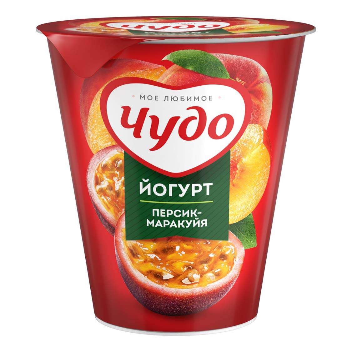 Йогурт чудо персик/маракуйя, 2,5% 290гр