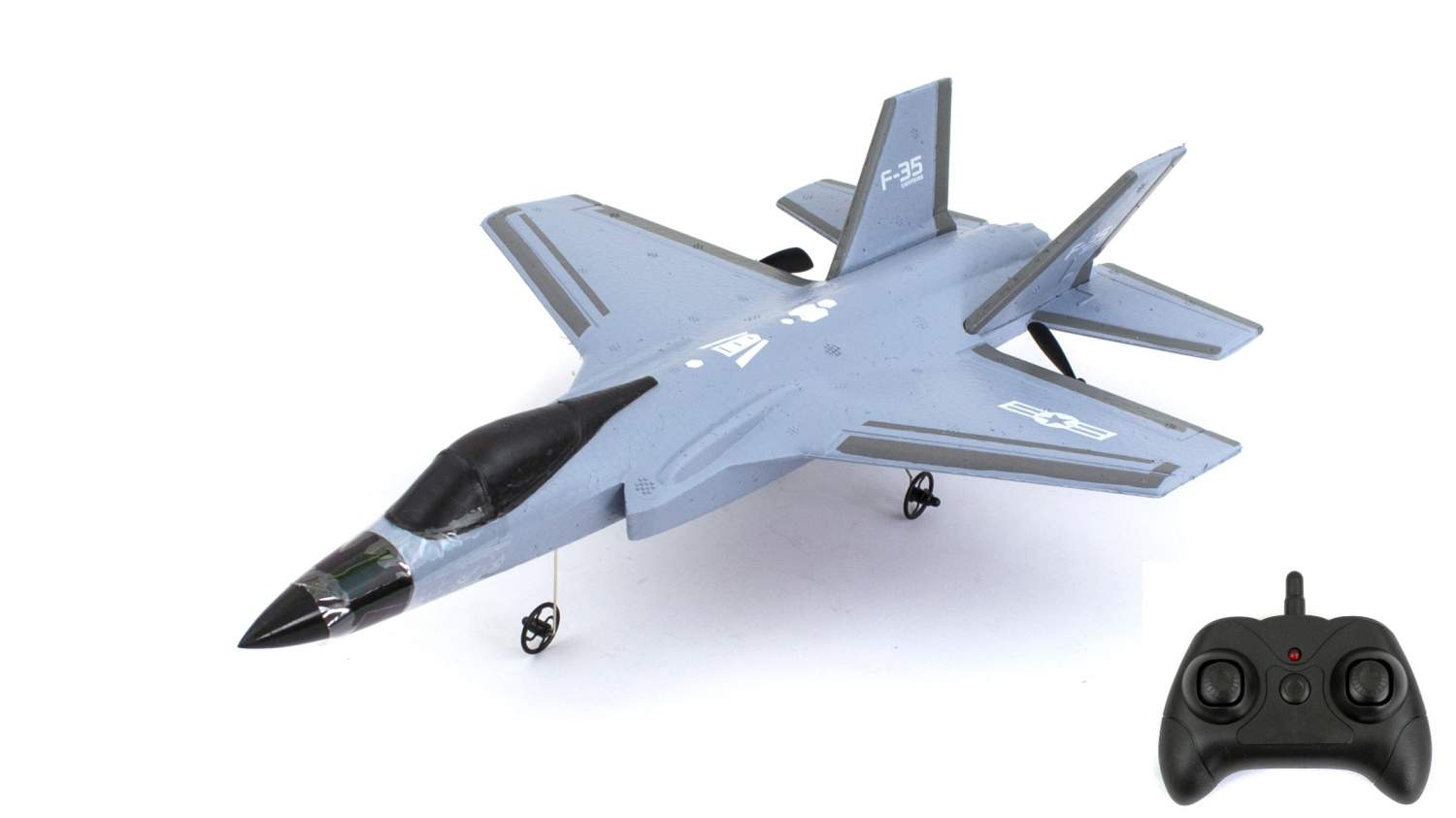 Купить радиоуправляемый самолет F35 Fighter 2.4G Fei Xiong FX635-Grey, цены  на Мегамаркет