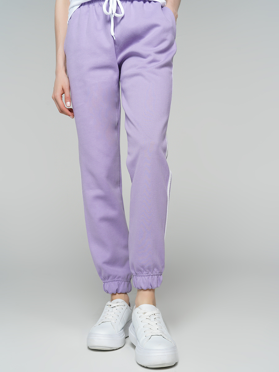 Спортивные брюки женские ТВОЕ 69549 фиолетовые M - купить в Москве, цены наМегамаркет
