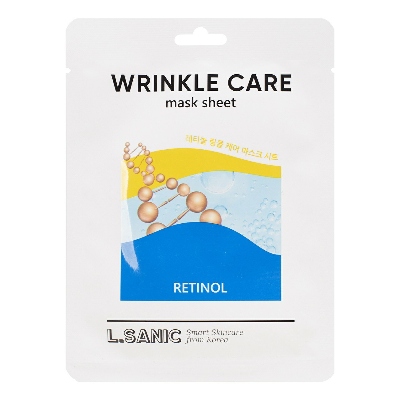 Купить маска для лица L.SANIC Retinol Wrinkle Care Mask Sheet с ретинолом,  тканевая 25 мл, цены на Мегамаркет | Артикул: 100030995079