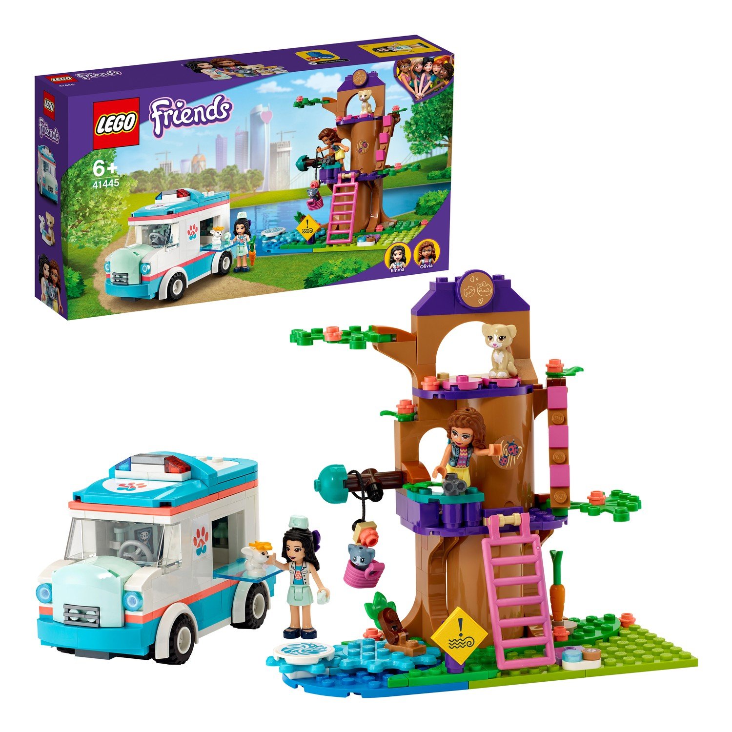 Отзывы о конструктор LEGO Friends 41445 Машина скорой ветеринарной помощи -  отзывы покупателей на Мегамаркет | конструкторы LEGO 41445 - 100028172292