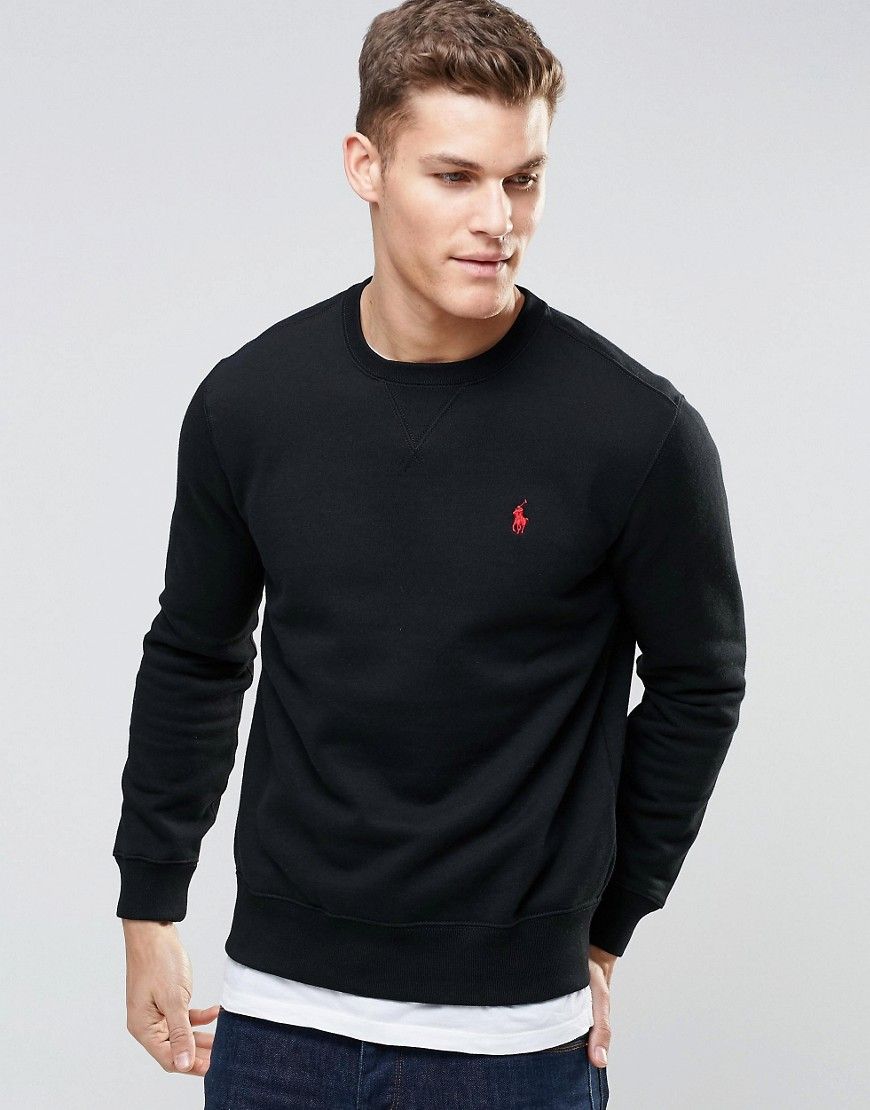 Ralph lauren black. Свитшот поло Ральф Лорен черный. Свитшот Polo Ralph Lauren мужской черный. Polo Ralph Lauren Sweatshirt. Polo Ralph Lauren черный свитшот.