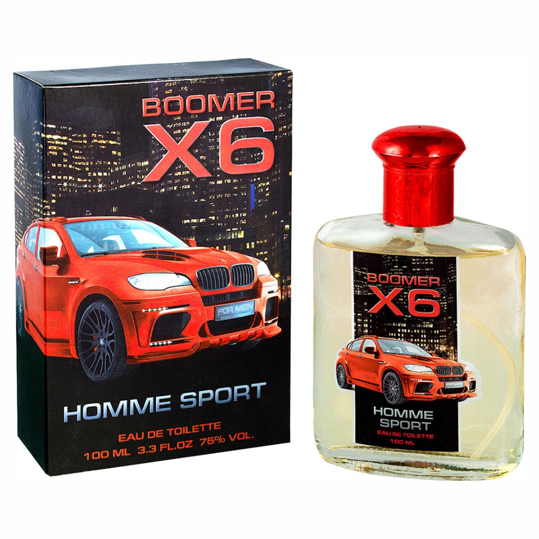 Туалетная вода мужская Абар Boomer X6 Homme Sport 100мл - купить в SCENT,  цена на Мегамаркет