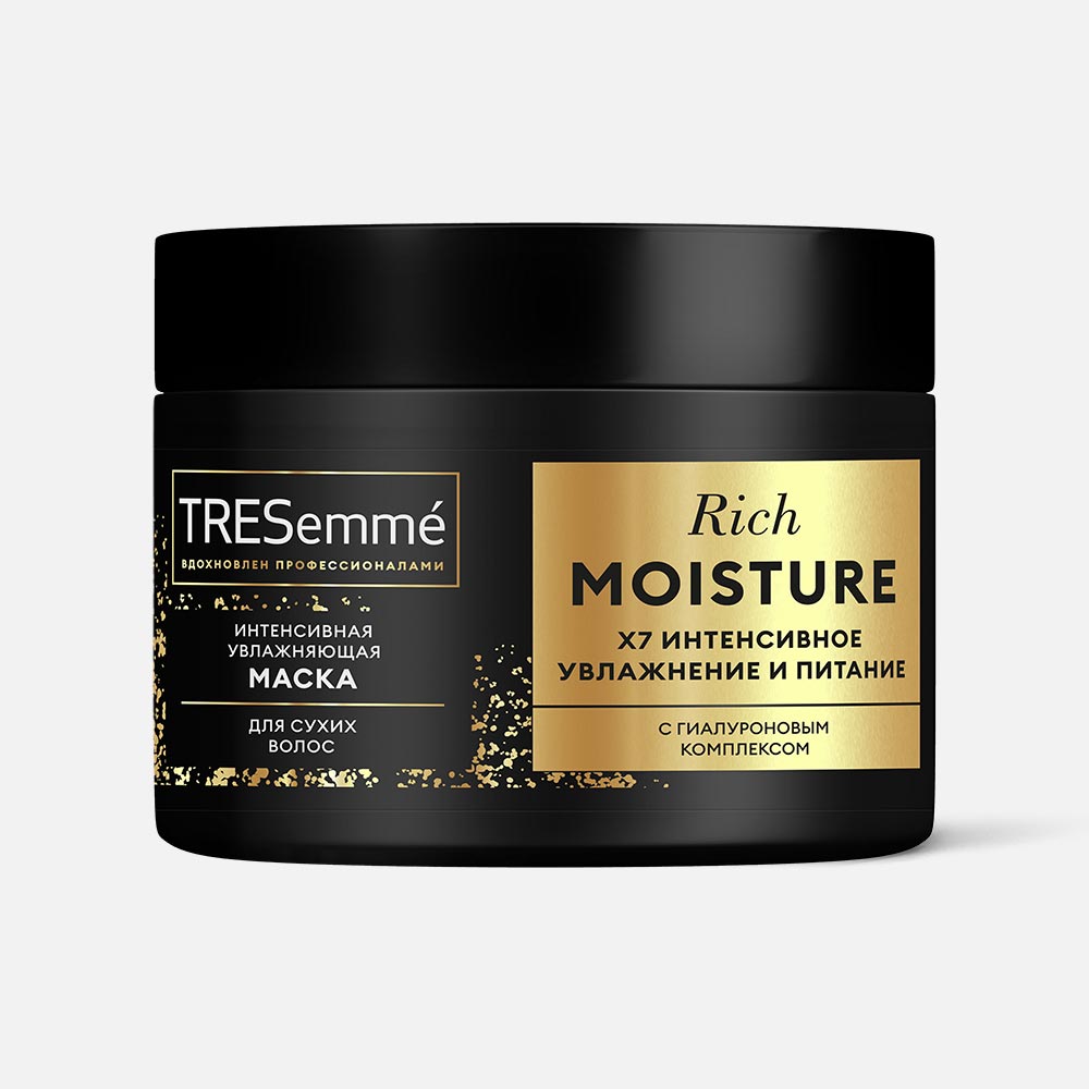 Купить маска Tresemme Rich Moisture для сухих волос, интенсивная, 300 мл,  цены на Мегамаркет | Артикул: 100068260196