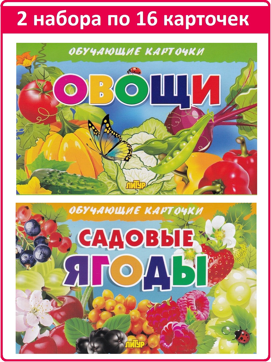 Обучающие карточки: Овощи, Садовые ягоды (2 комплекта) - купить развивающие  книги для детей в интернет-магазинах, цены на Мегамаркет |