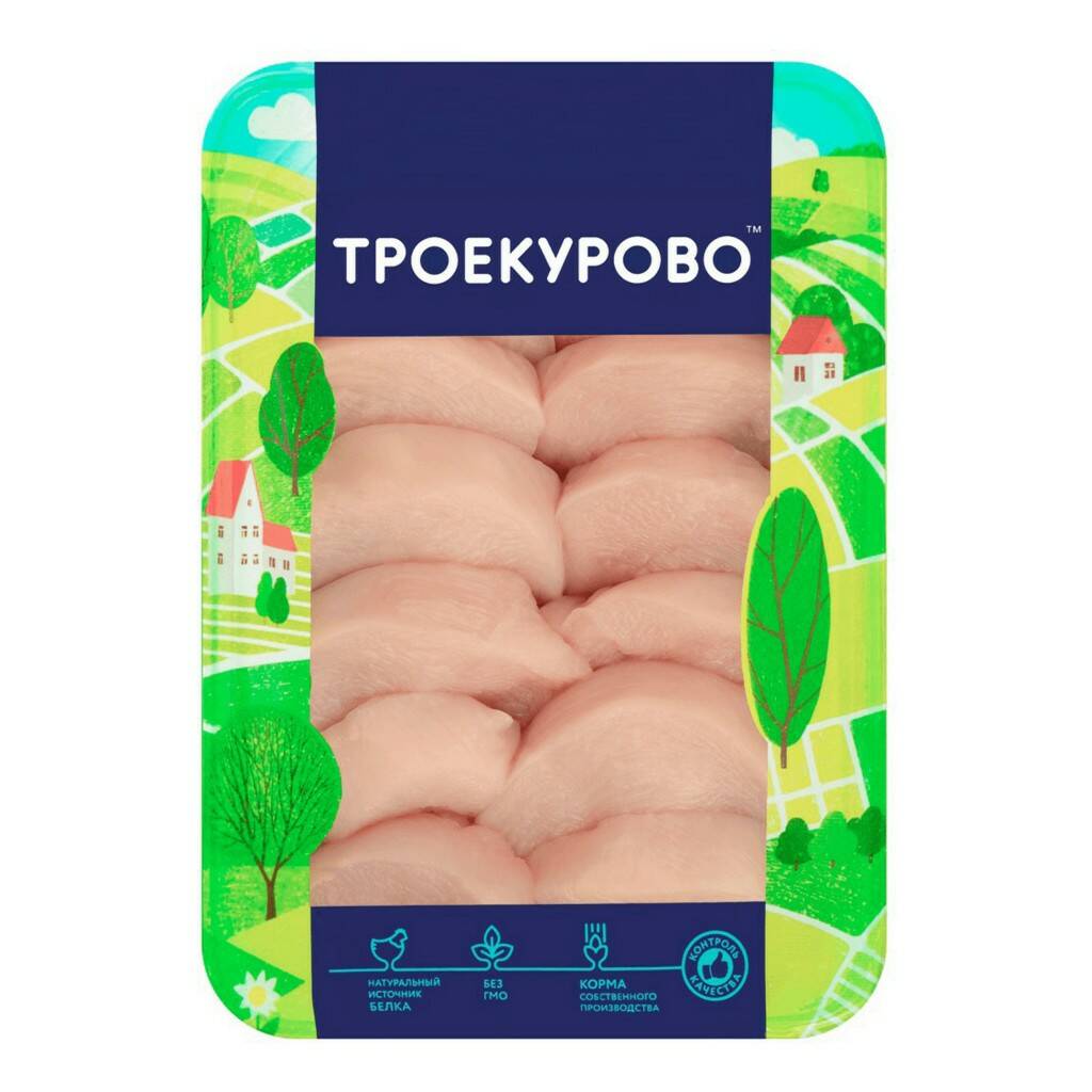 Медальоны Троекурово КФ из филе грудки цыплёнка-бройлера, охлаждённые, 450  г – купить в Москве, цены в интернет-магазинах на Мегамаркет