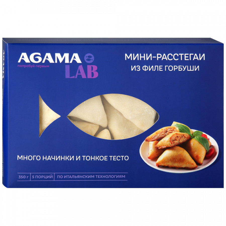 Купить мини-расстегаи Agama Lab из филе горбуши замороженные 350 г, цены на  Мегамаркет | Артикул: 100029482712