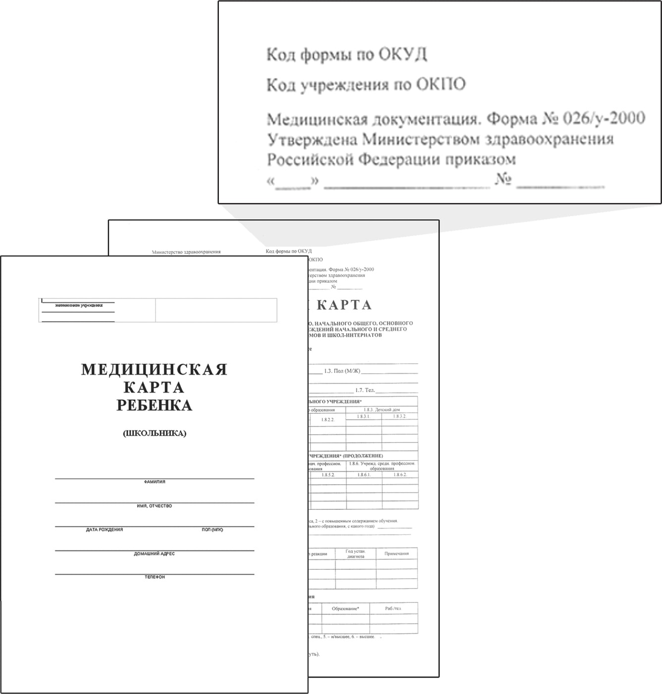 Купить медицинская карта ребёнка (Форма № 026/у-2000), 14 л, А4 (205x290  мм) офсет, белая, 130102, цены на Мегамаркет | Артикул: 100028335236