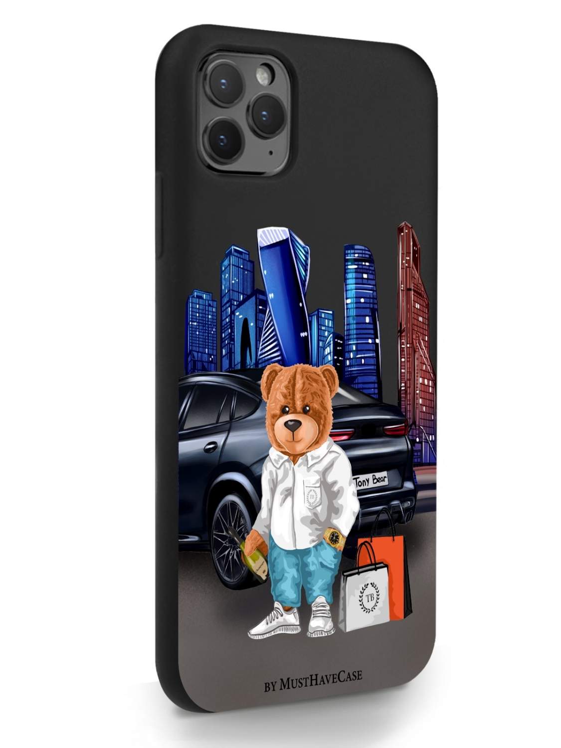 Черный MustHaveCase для iPhone 11 Pro Max Тони Москва Сити черный, купить в  Москве, цены в интернет-магазинах на Мегамаркет