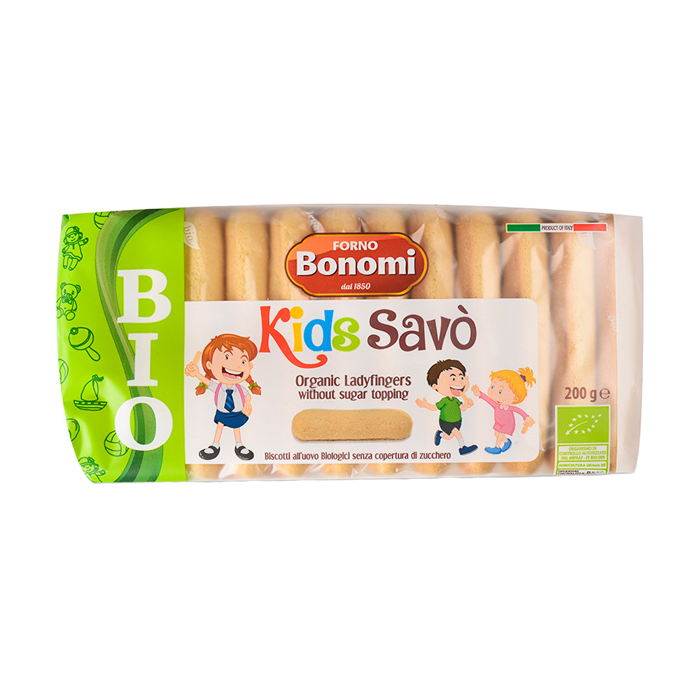 Купить печенье Savoiardi Kinder сахарное bio 200 г, цены на Мегамаркет |  Артикул: 100026005040