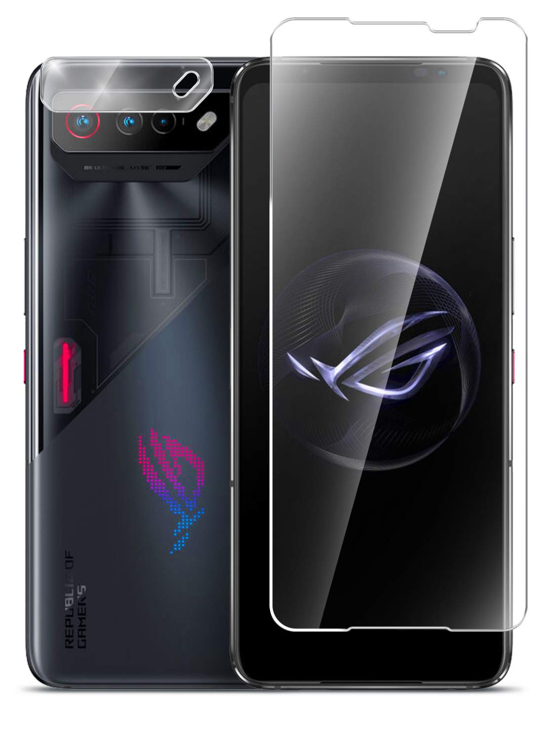 Гибридное защитное стекло Brozo на экран и камеру Asus Rog Phone 7, купить  в Москве, цены в интернет-магазинах на Мегамаркет