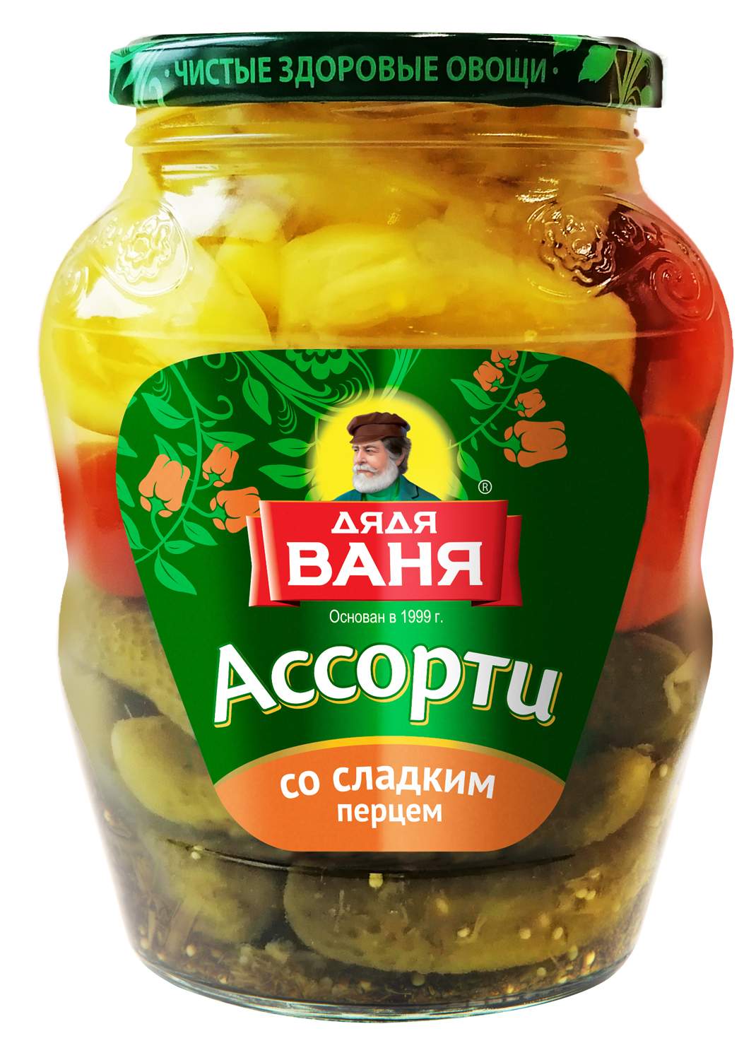 Купить ассорти овощное Дядя Ваня огурцы, томаты, перец сладкий, 680 г, цены  на Мегамаркет | Артикул: 100046929490