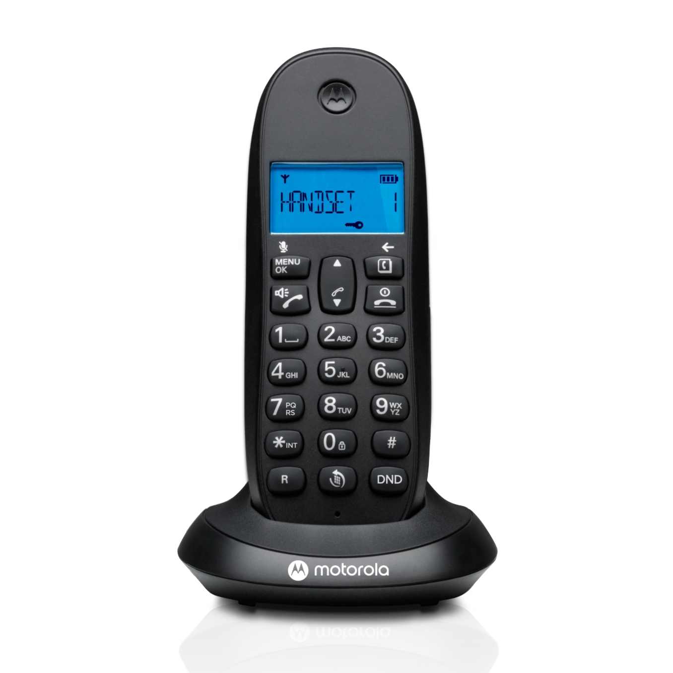 Радиотелефон DECT MOTOROLA C1001LB+ (цвет черный), купить в Москве, цены в  интернет-магазинах на Мегамаркет