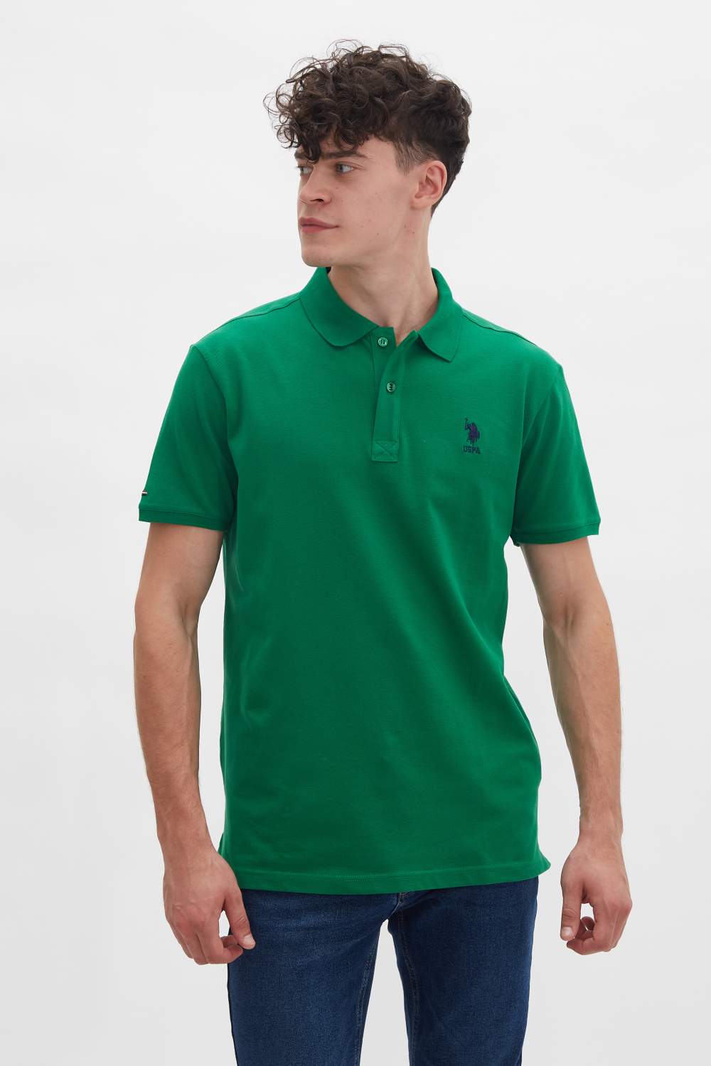 Футболка мужская U.S. POLO Assn. G081SZ0110TP04IY021RL зеленая XS - купить  в Москве, цены на Мегамаркет | 100031964976