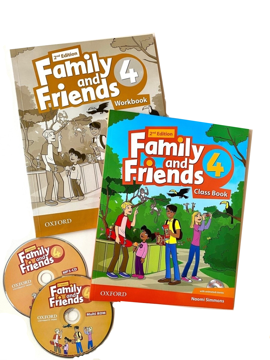 Family and Friends 4. Учебник + Тетрадь + Multi ROM 2nd Edition - купить  учебника 4 класс в интернет-магазинах, цены на Мегамаркет |  978-0-19-480832-3, 978-0-19-480808-8