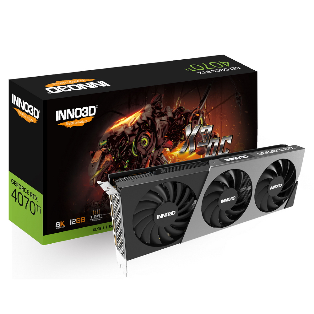 Видеокарта INNO3D RTX4070Ti X3 OC 12GB GDDR6X 192-bit DPx3 HDMI - отзывы  покупателей на маркетплейсе Мегамаркет | Артикул: 600010711991