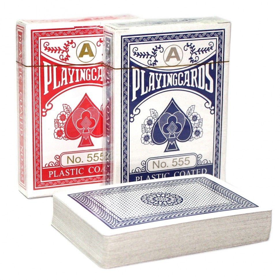 Карты для игры в покер Playing Cards, 54 л (Цвет рубашки: Красный ) –  купить в Москве, цены в интернет-магазинах на Мегамаркет