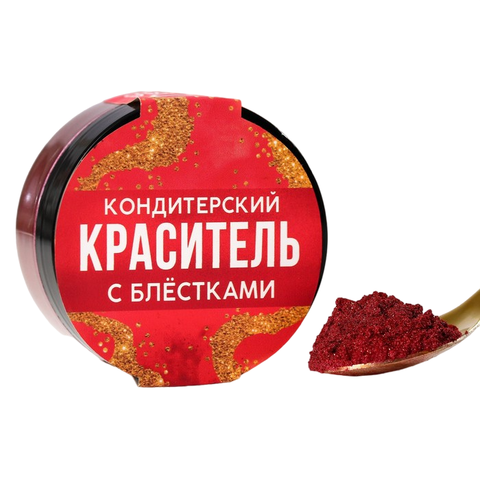 Фото блестки съедобные сердца золото Edible Gold Hearts Rainbow Dust, 2 гр