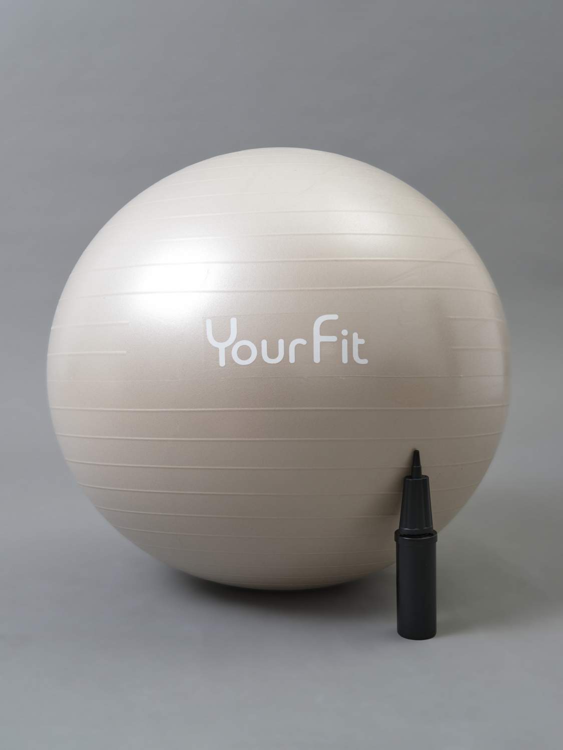 Фитбол для грудничков мяч гимнастический для фитнеса YourFit 65 см бежевый  - купить в Москве, цены на Мегамаркет | 600013937952