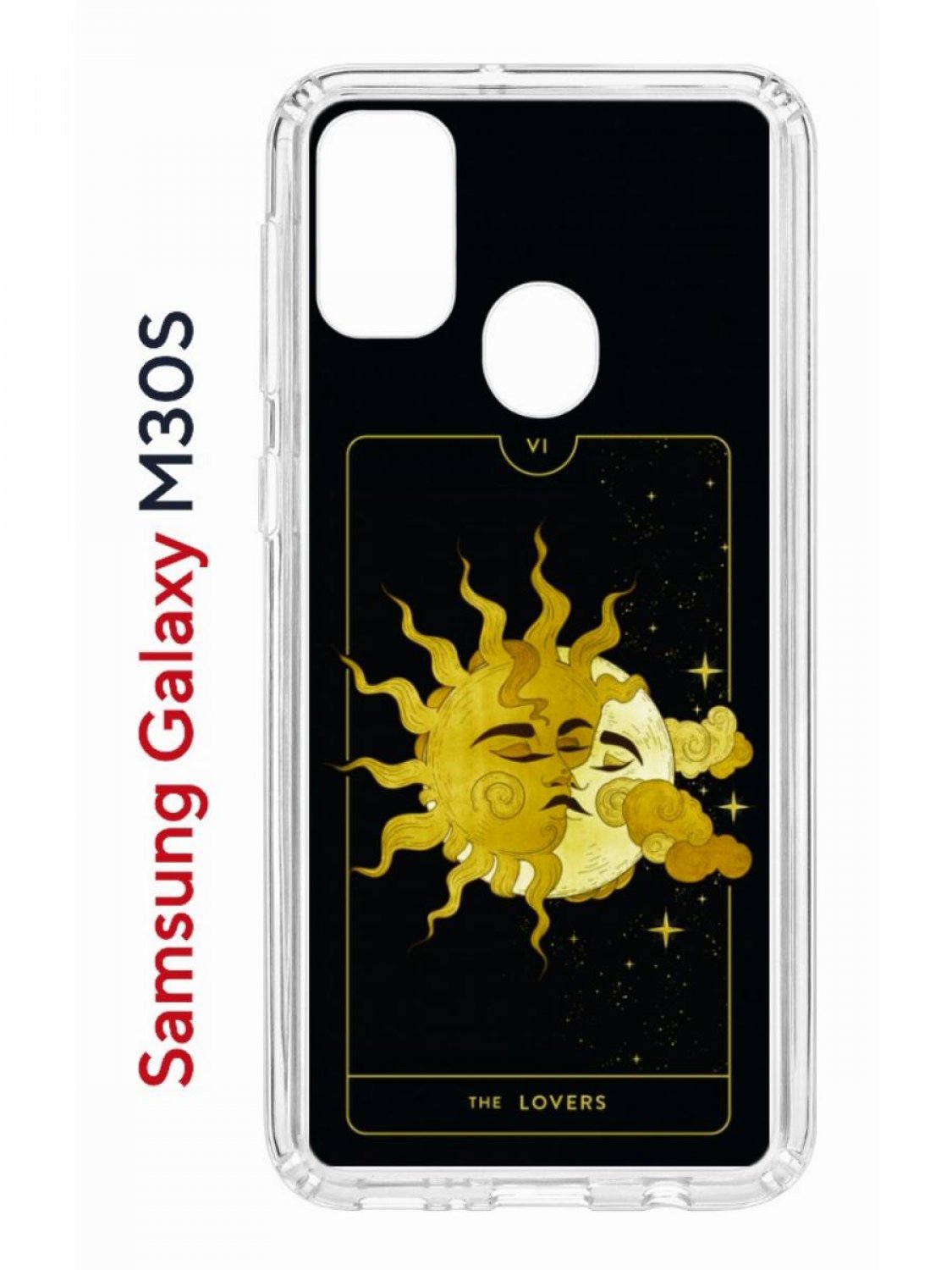 Чехол на Samsung M30S/M21 Kruche Print Tarot Lovers,противоударный бампер,с  защитой камеры – купить в Москве, цены в интернет-магазинах на Мегамаркет